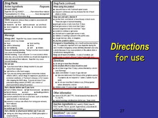 27
DirectionsDirections
for usefor use
 