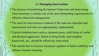 Classroom and behaviour management | PPTX