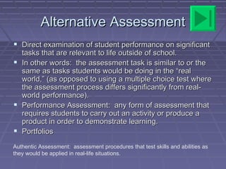 Classroom assessment | PPT