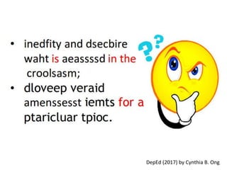 DepEd (2017) by Cynthia B. Ong
 