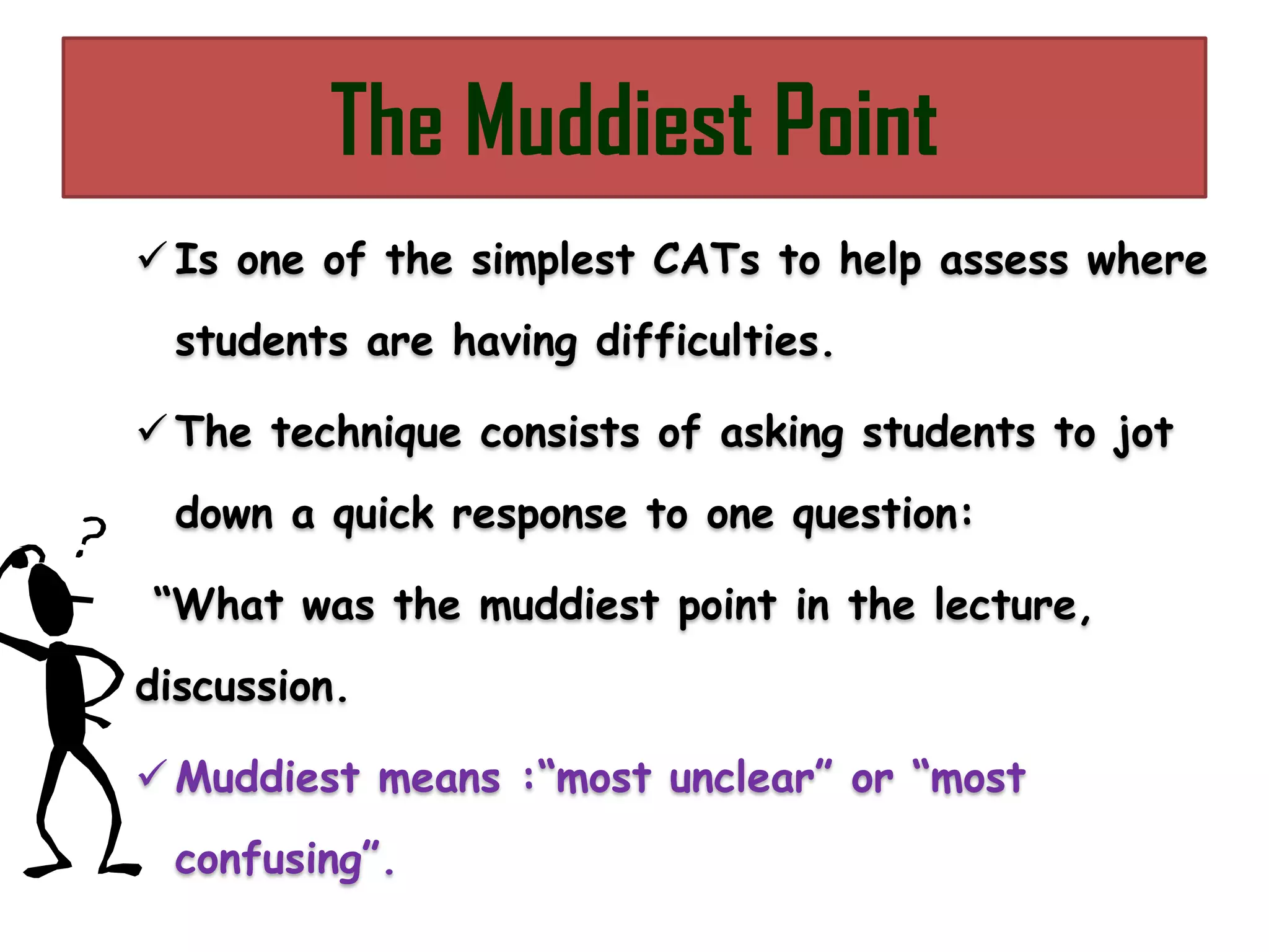 Classroom assessment techniques | PDF