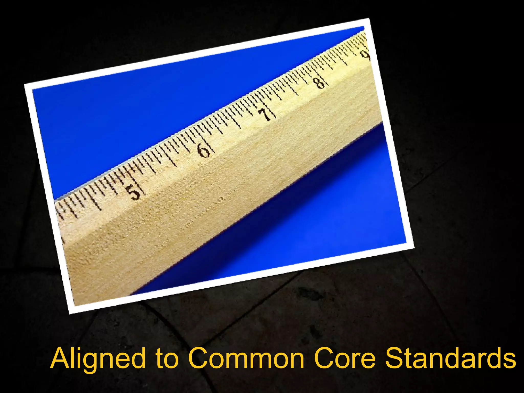 Aligned to Common Core Standards 