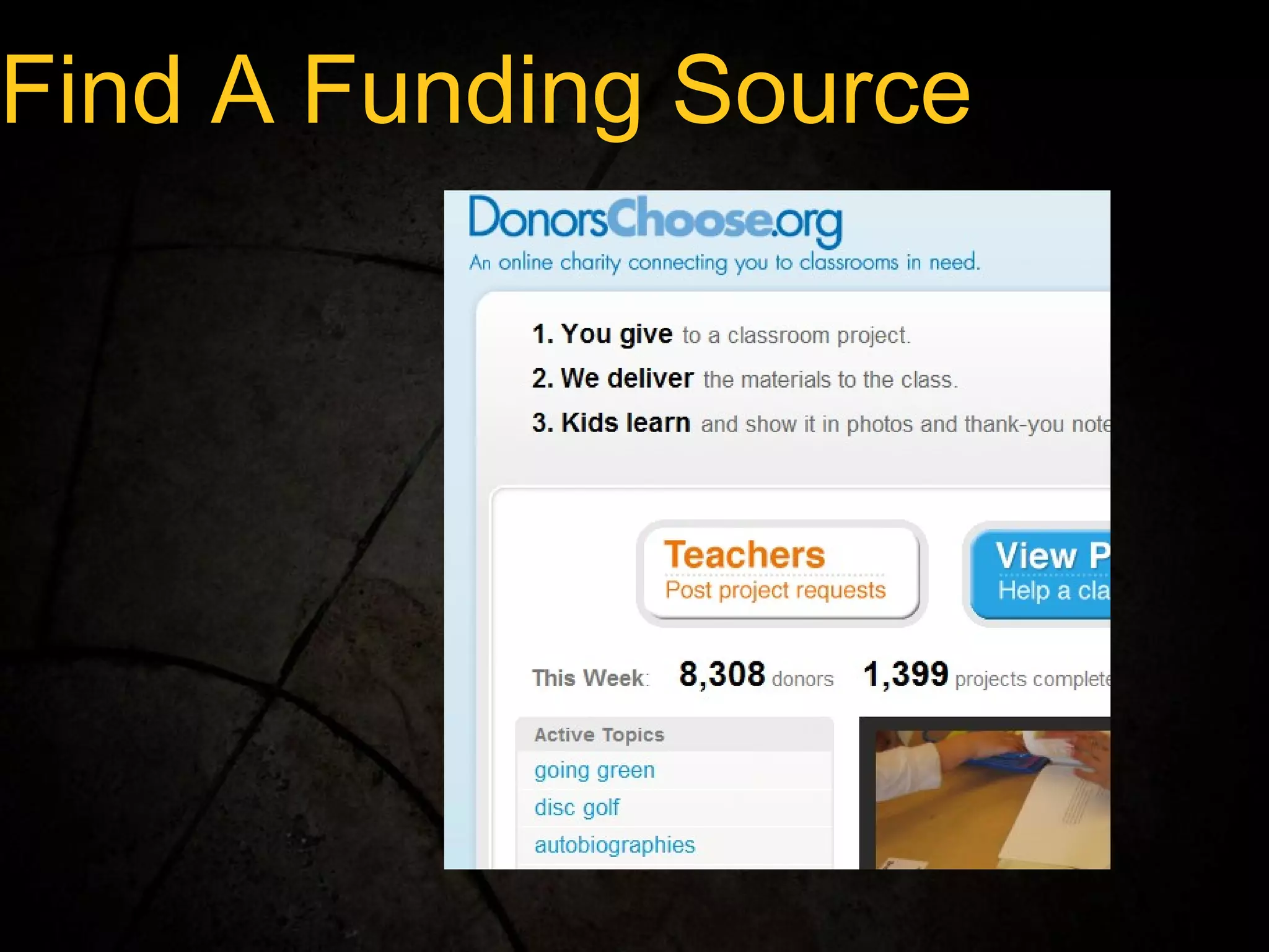 Find A Funding Source 