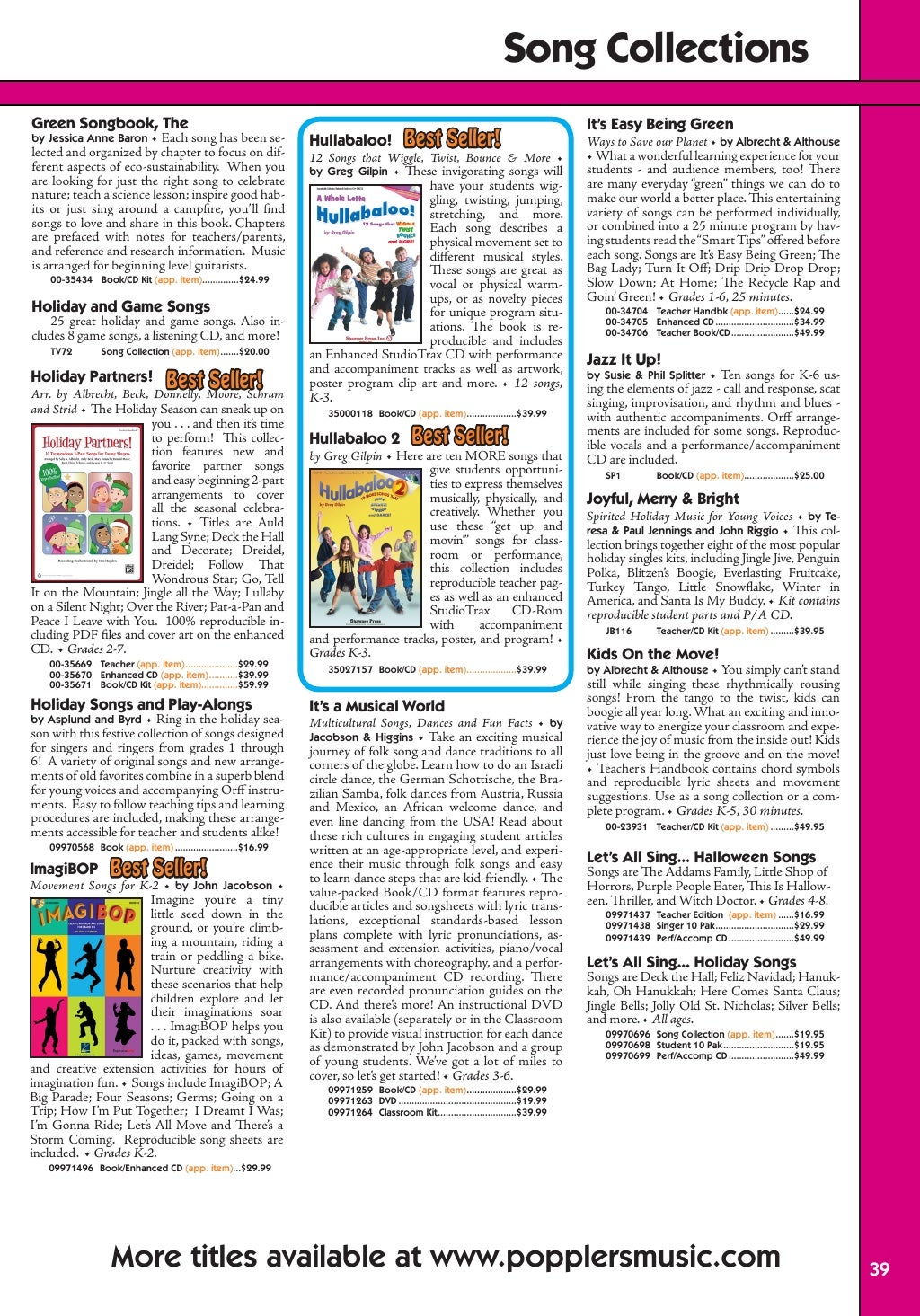 Classroom Music Catalog 20122013