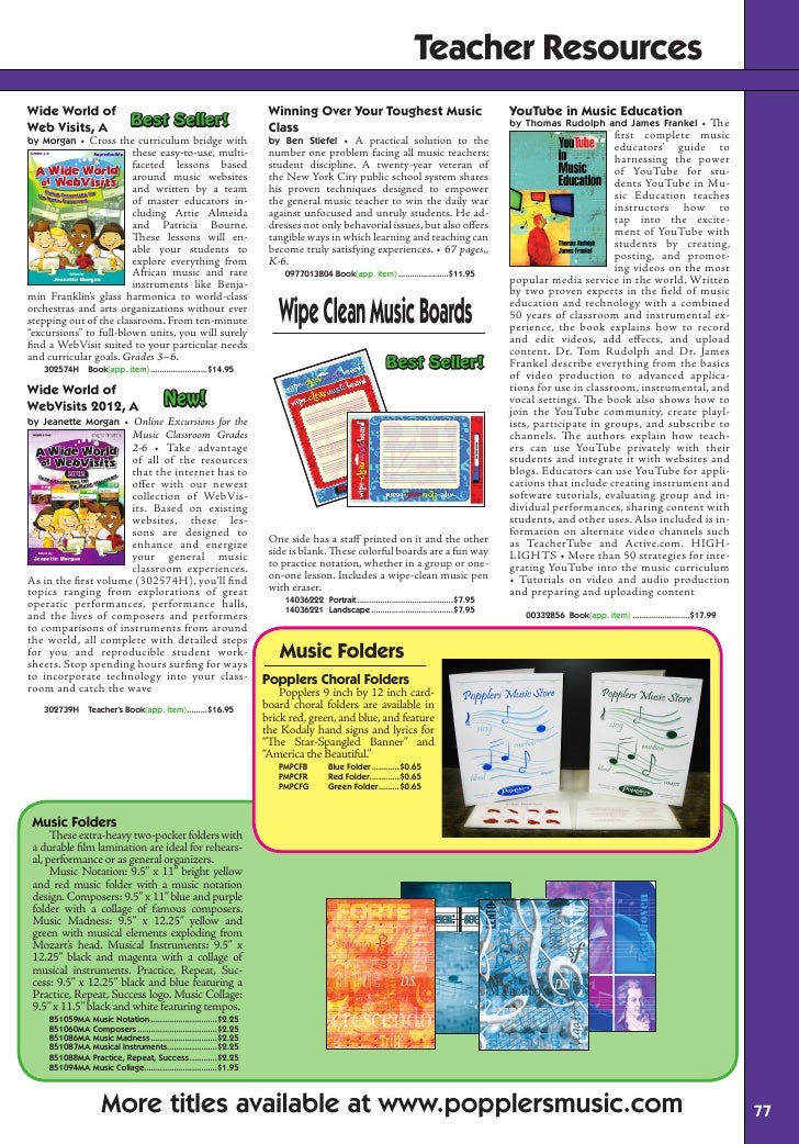 Classroom Music Catalog 20122013