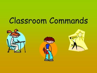 Classroom Commands for young learners ELT | PDF