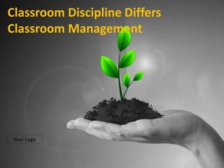 Your Logo
Classroom Discipline Differs
Classroom Management
 