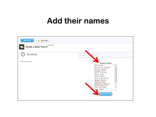 Add their names
 