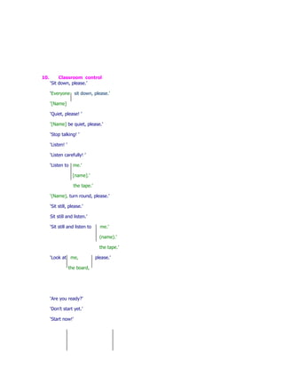 Classroom english of eis training