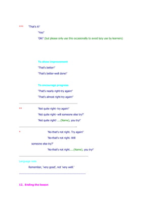 Classroom english of eis training