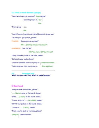 Classroom english of eis training