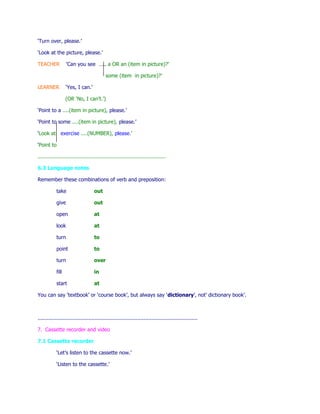 Classroom english of eis training