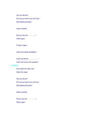 Classroom english of eis training