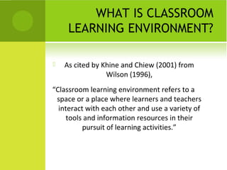 The Effects of the Classroom Learning Environment to the Primary School ...