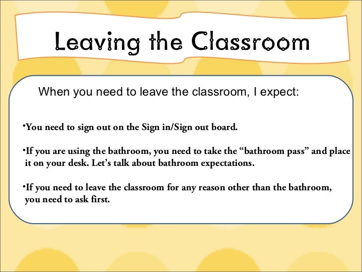 Bathroom Sign Out Classroom classroom expectations Bathroom Sign Out Classroom classroom expectations