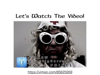 Let’s Watch The Video!
https://vimeo.com/85625959
 