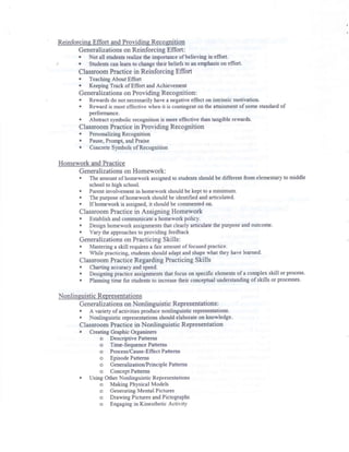 Classroom instruction that works bookstudy notes