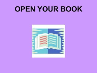 OPEN YOUR BOOK 