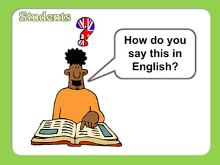 How do you
say this in
English?
 