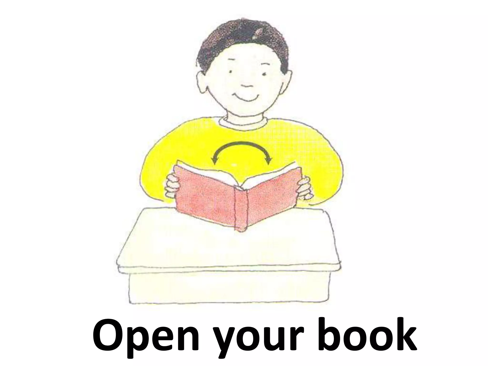 Open your book