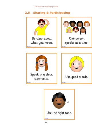 Classroom Language Journal
2.5 Sharing & Participating
14
 