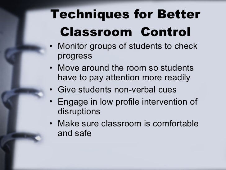 Classroom management