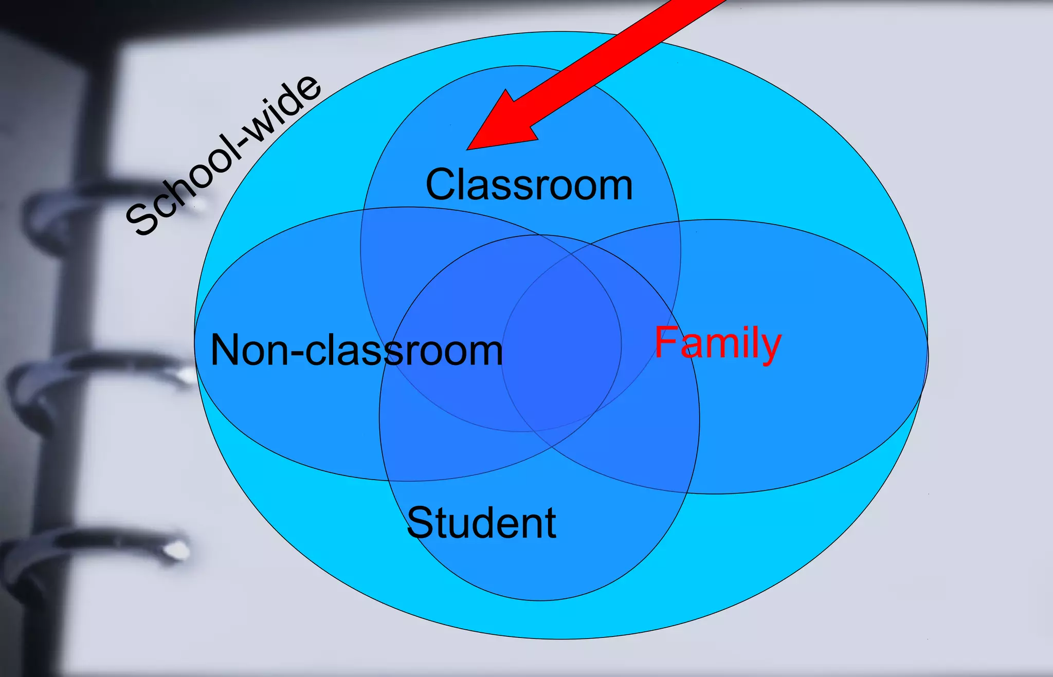 Classroom 
Non-classroom Family 
Student 
School-wide 
 