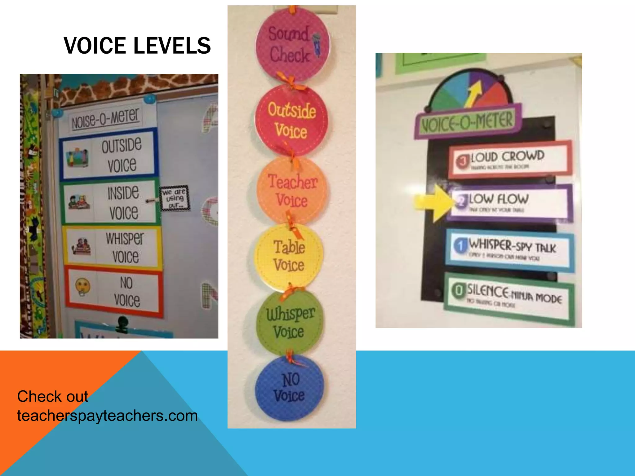 VOICE LEVELS
Check out
teacherspayteachers.com
 