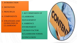 Classroom management | PPTX