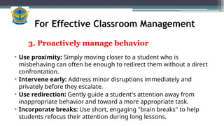 Classroom Redirection Classroom Management for teachers .pptx