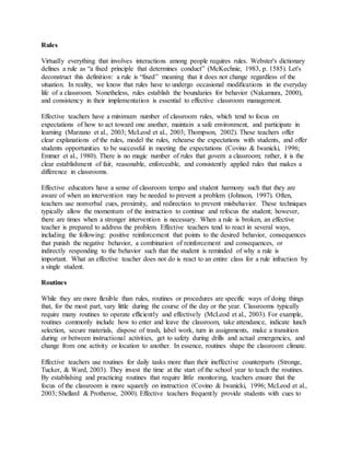 Classroom management and organization | DOCX