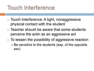 Coping with Common Behavior Problem - Non Verbal Intervention | PPTX