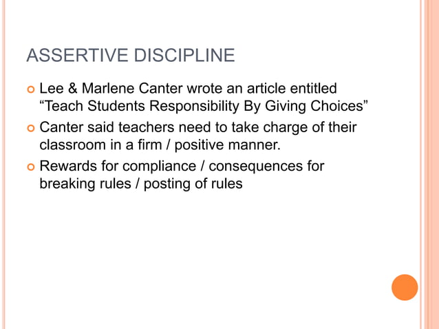 Classroom Management & Discipline - Chapter 9.ppt | Homework and Study ...