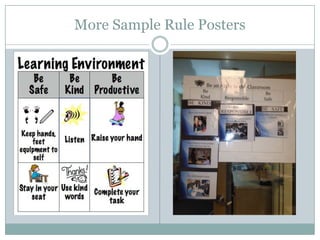 More Sample Rule Posters
 