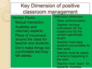 Classroom management i | PPTX