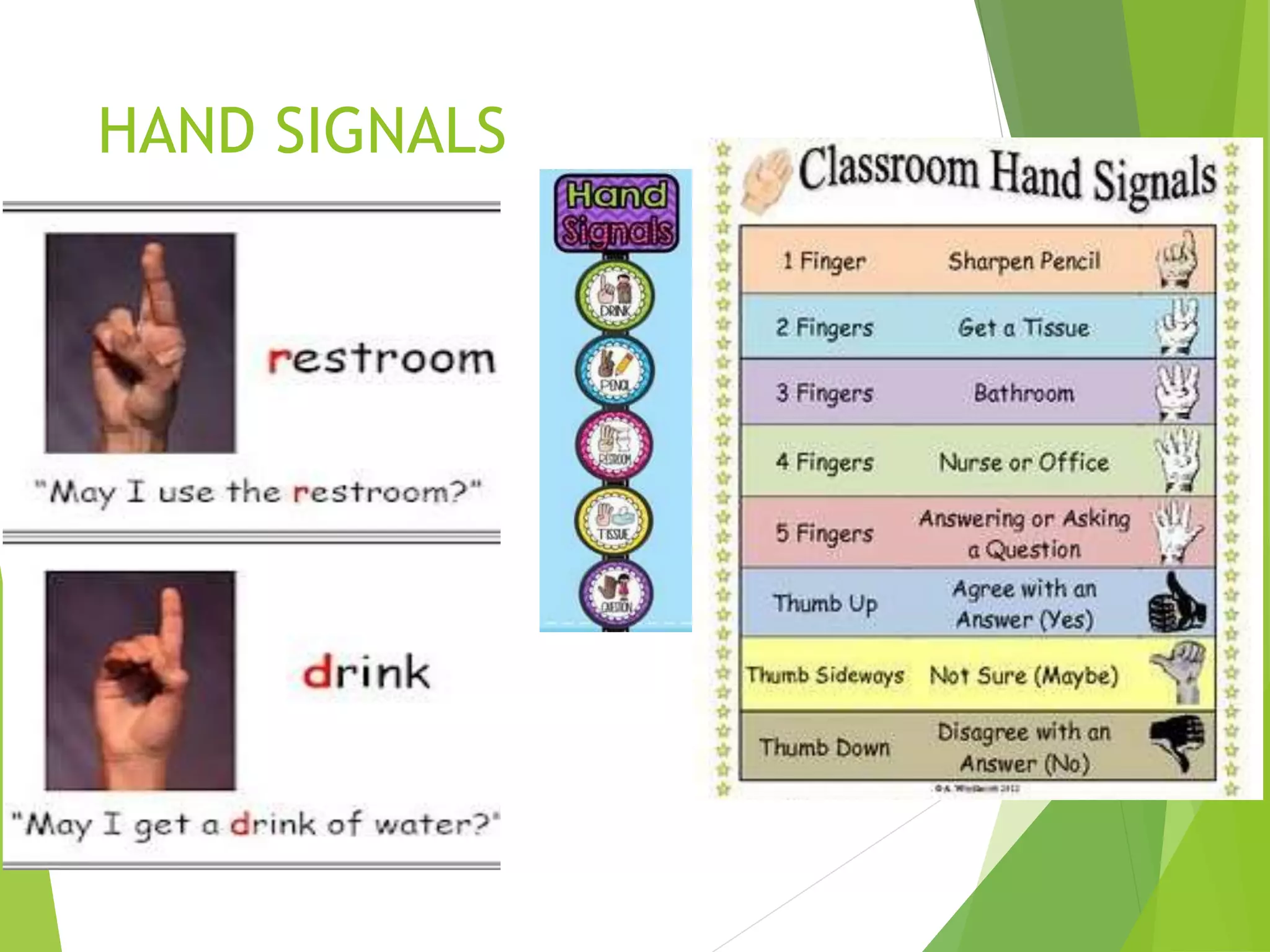 HAND SIGNALS
 