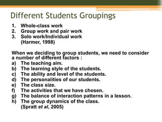 Classroom management and learning style | PPTX