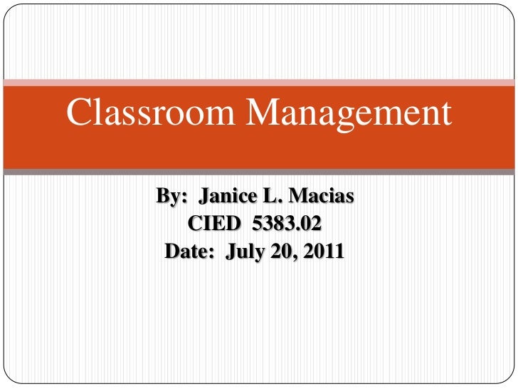 managing the classroom ppt video