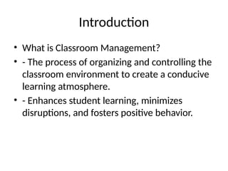 Classroom Management Presentation02 Pptx