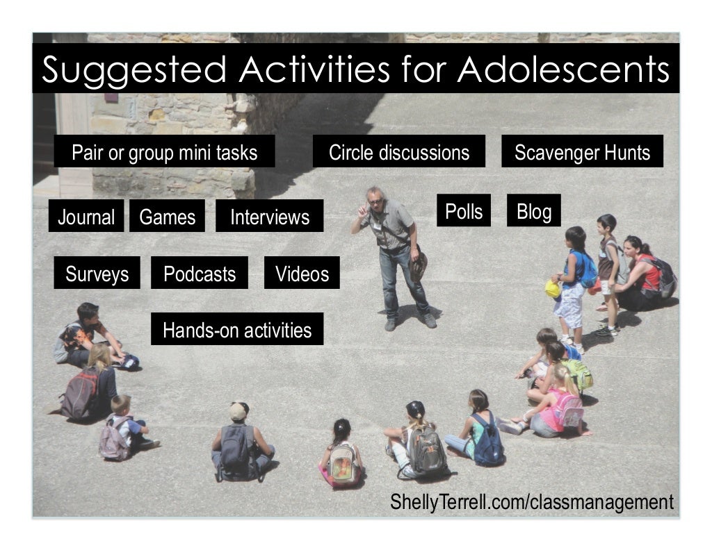 Suggested Activities for Adolescents Pair