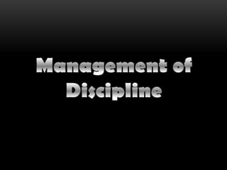 Classroom management techniques