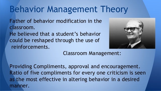 classroom management theories