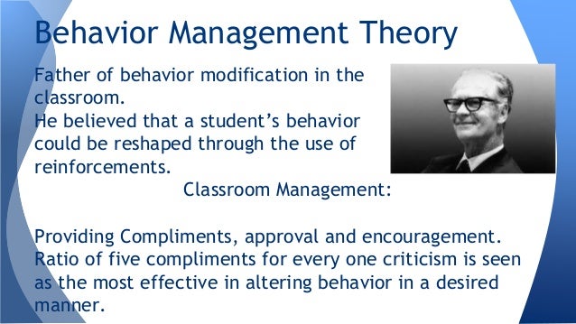 classroom management theories