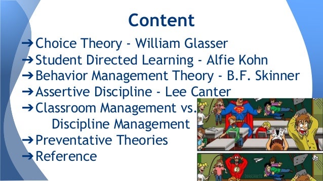 classroom management theories