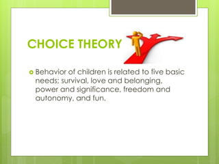 Classroom Management
Compared to Discipline
Management
Classroom
Management
 For students with special
learning needs, a classroom
management plan should
address those special needs by
considering
 The classroom arrangement
 A welcoming environment for all
students
 Engaging all students in class
discussion
 Consider learning styles and
learning needs when establishing
any classroom procedures
 Built in lesson strategies that
address specific learning needs
(Kirkpatrick, n.d.)
Discipline
Management
 For students with special learning needs, a
discipline management plan should
address those special needs by
considering
 In accordance with the Individuals
with Disabilities Education Act (IDEA)
2004 any student may be disciplined
using the student code of conduct
 Students with an IEP may have
discipline measures spelled out and
that all school employees must follow
 When making a determination about
discipline, IDEA gives school
employees the rights to make a case-
by-case determination of discipline
with students that have a disability
(GreatSchools Staff, n.d.)
 