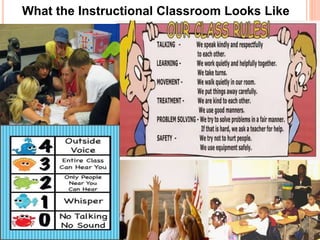 What the Instructional Classroom Looks Like 
 
