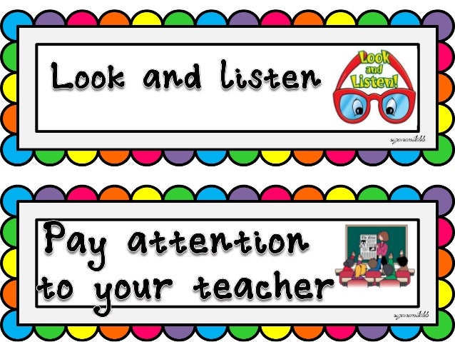Classroom manners
