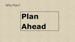 95
Why Plan?
Plan
Ahead
 