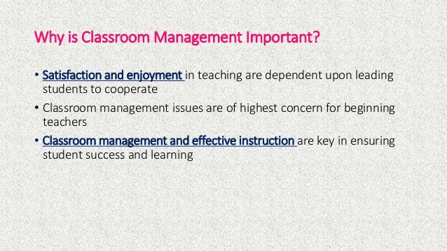 Classroom Management