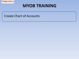 MYOB TRAINING

Create Chart of Accounts
 